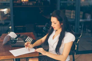 Writer preparing an article for StyleSola