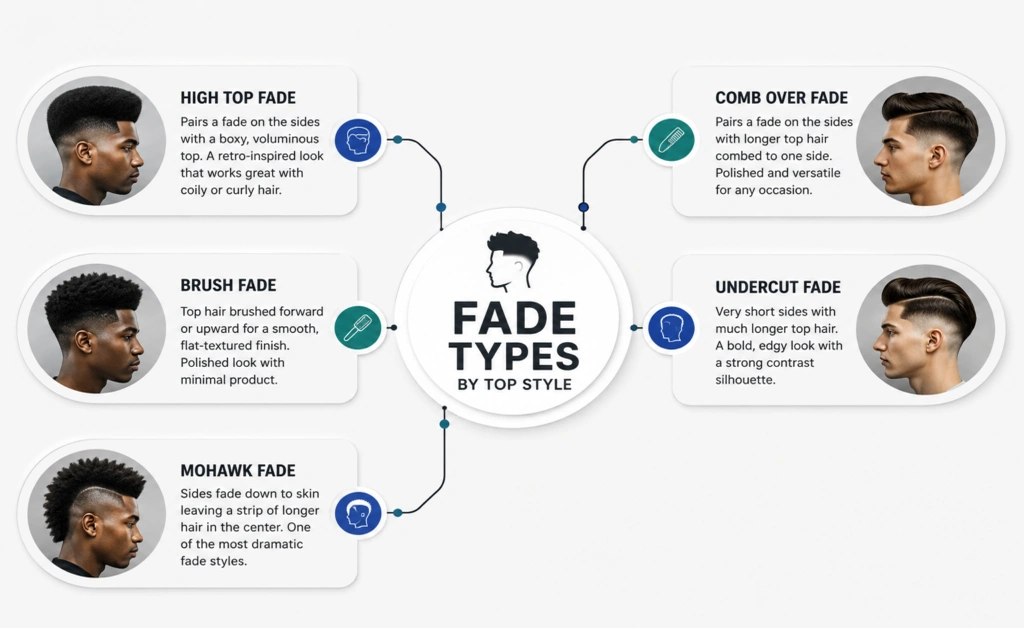 Fade Types by Top Style